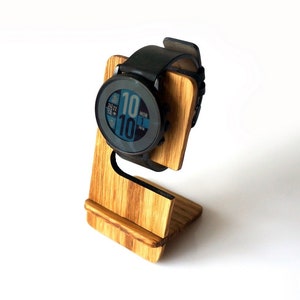 Custom Watch Stand, Personalized Wood Watch Holder, Wooden Watch Display, Personalized Gift for Him, Minimal Watch Stand, Table Organizer