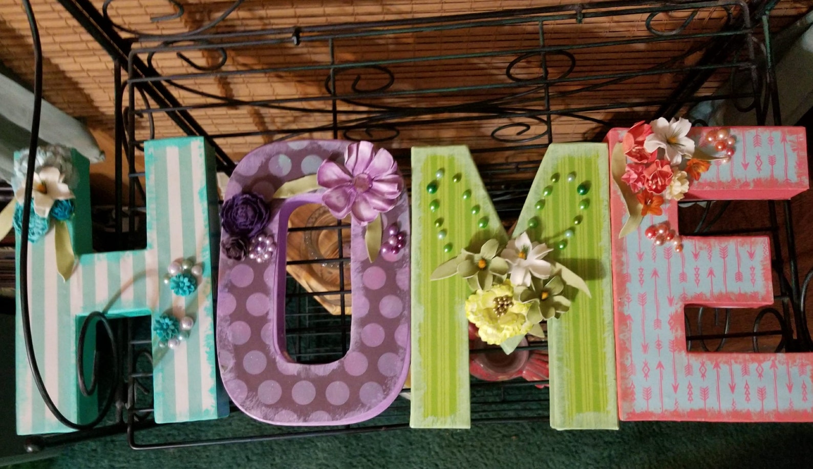 HOME Paper Mache Letters Letter Art Housewarming Gift Etsy