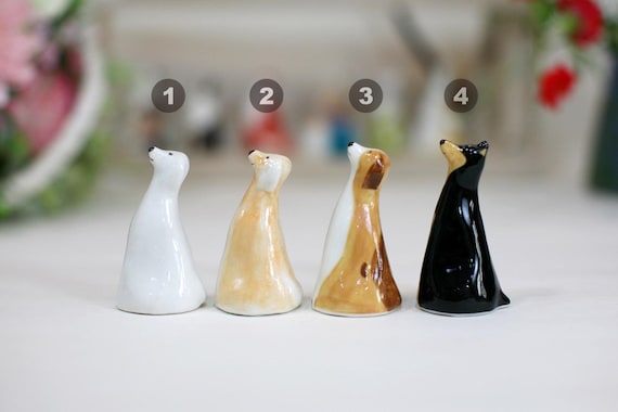 Dog/Doberman/Dog house/Jewelry ring cone/Ceramic ring holders/One piece flower holder/Preserved Flowers/Handmade ceramics/Ring Accessory