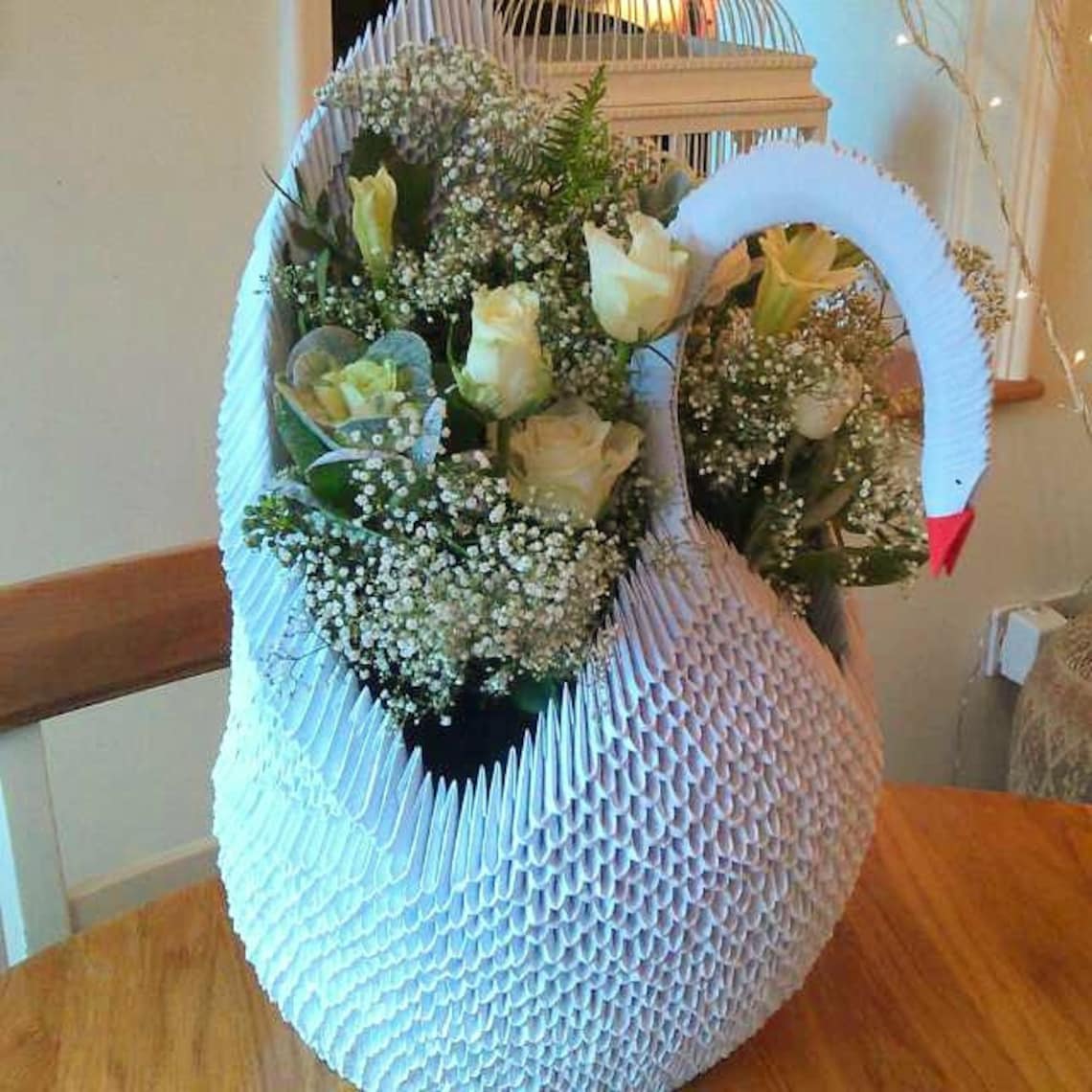 Giant origami Swan life size Etsy