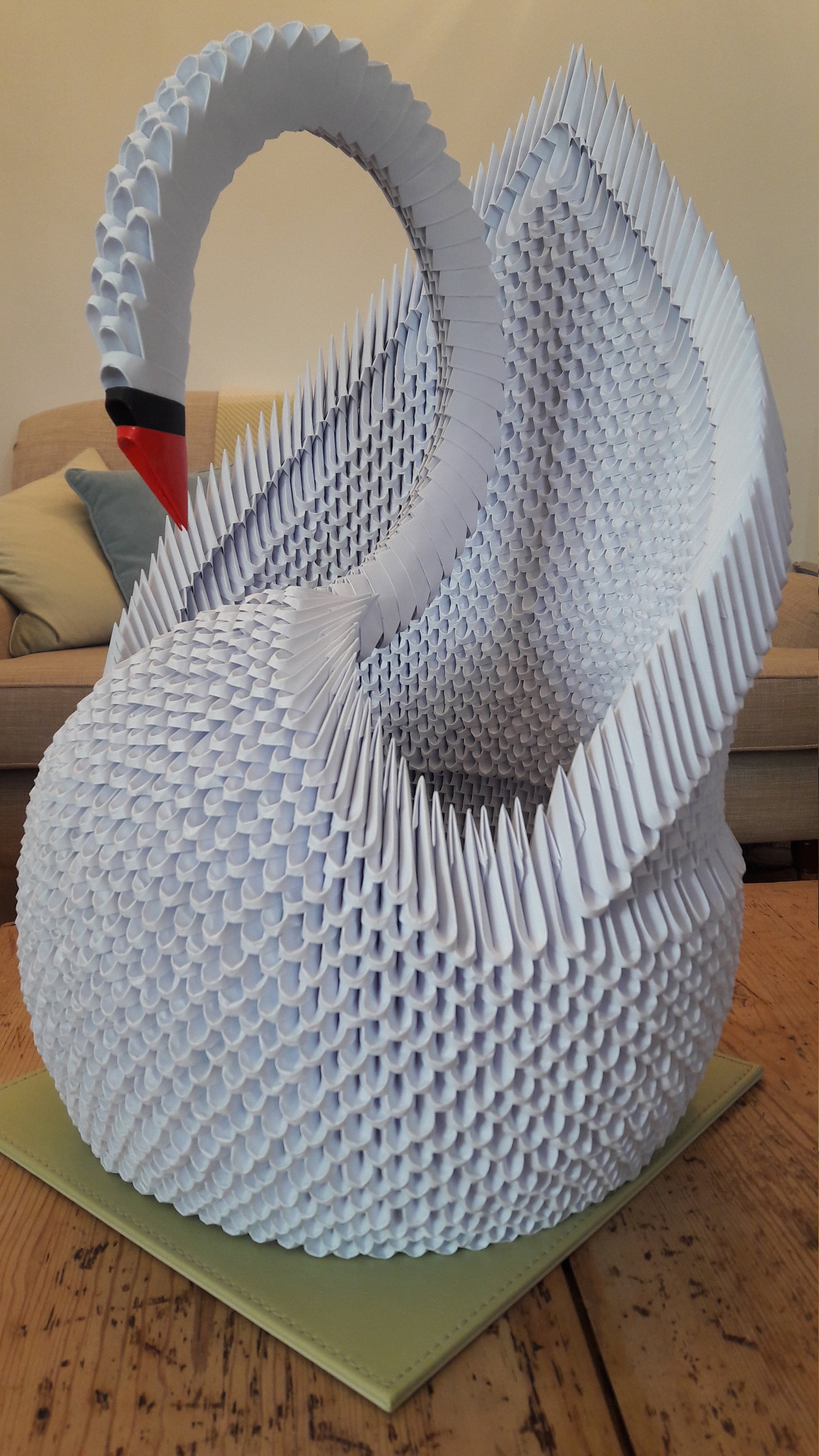 Giant origami Swan life size Etsy
