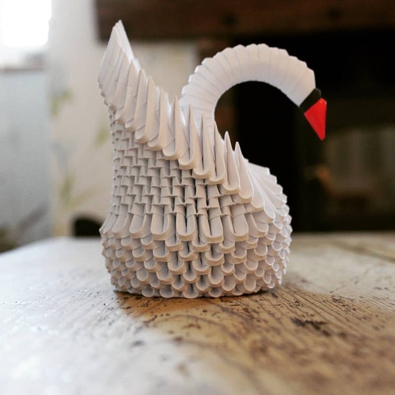 3d Origami Swan Standardgröße