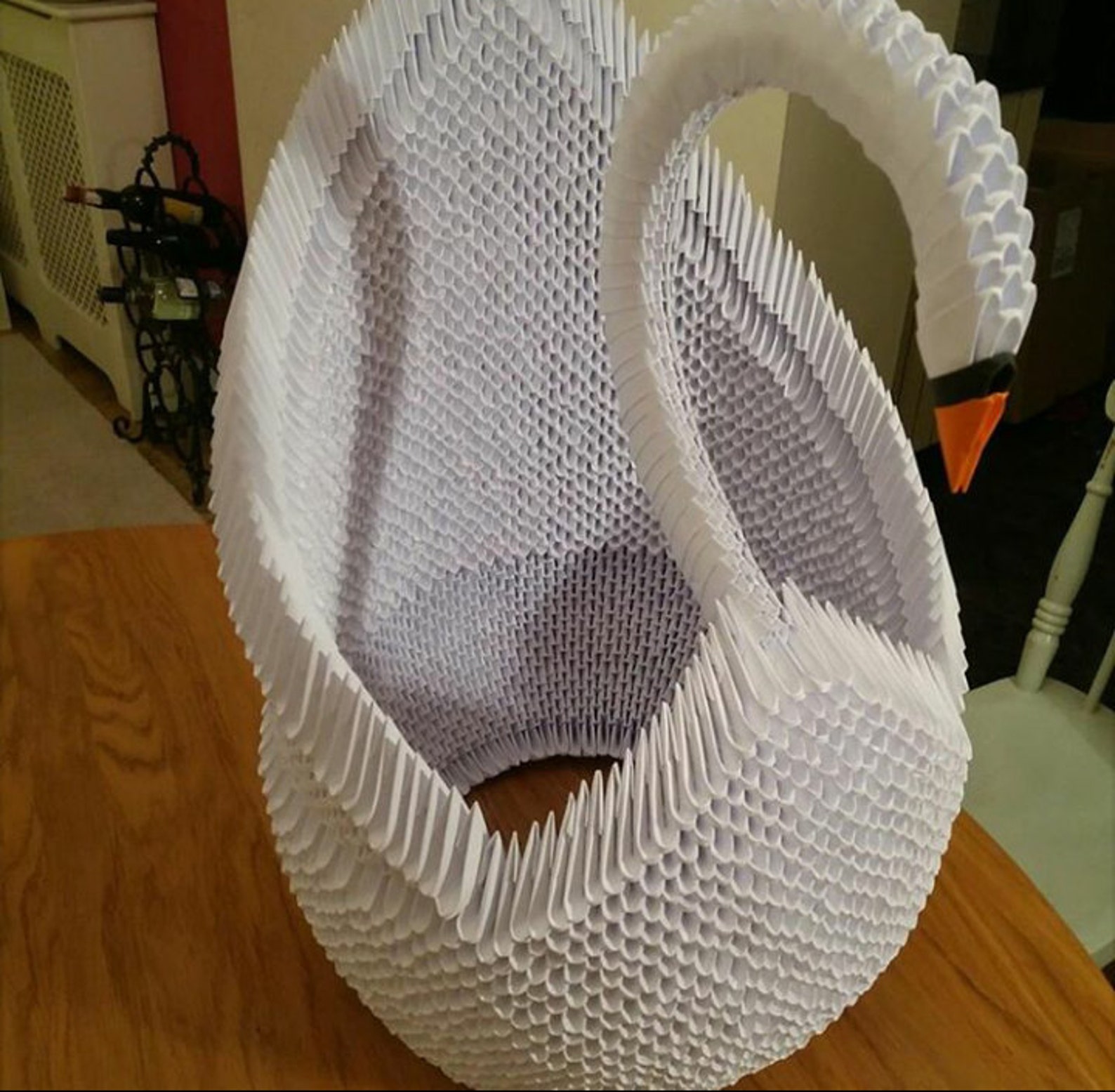 Giant origami Swan life size Etsy