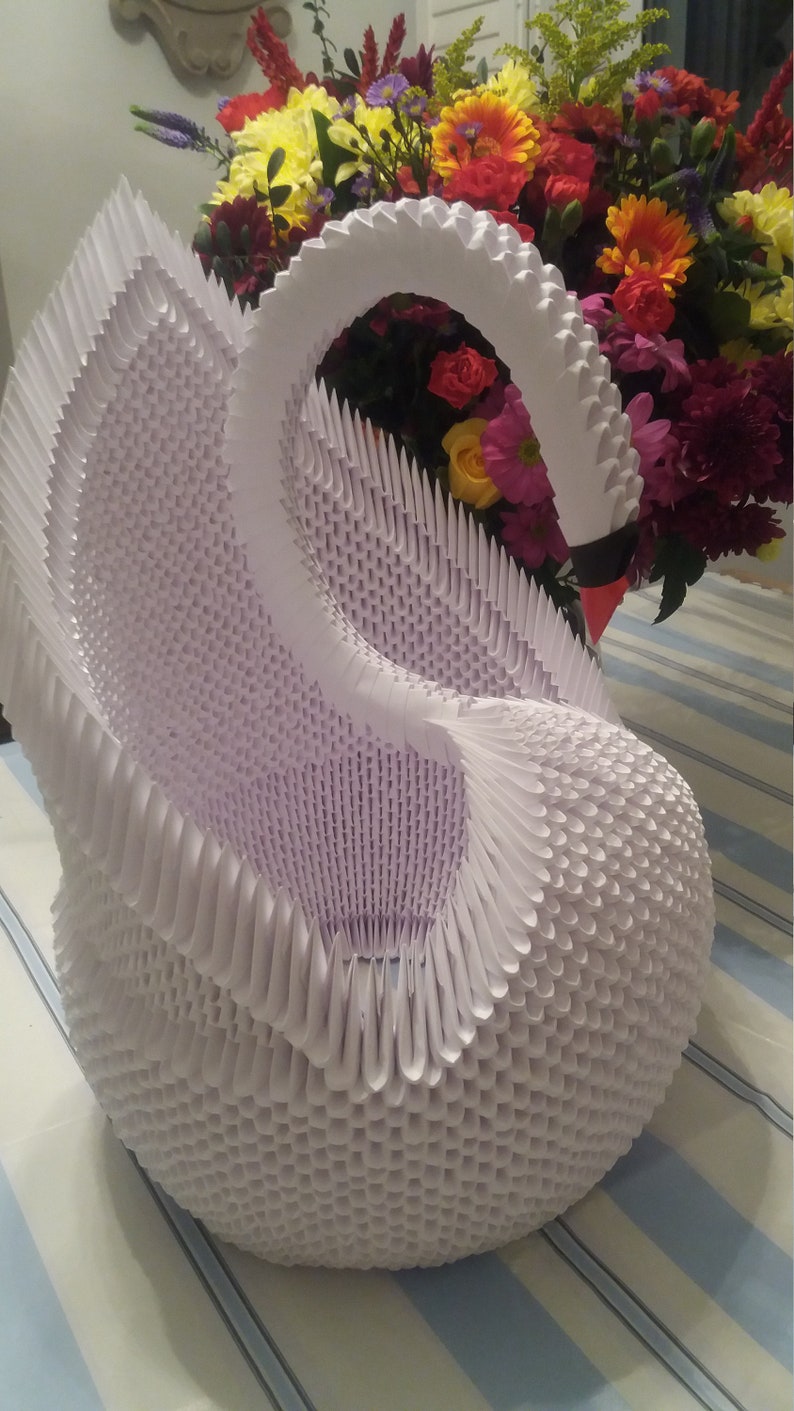 Giant origami Swan life size Etsy