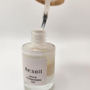 White Biodegradable Nail Polish: Vegan, Water-based, Eco-Friendly