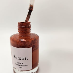Biodegradable Nail Polish - Red (WATER-based), Vegan, BIODEGRADABLE Nail Polish, Red Nails, eco-friendly, sustainable polish