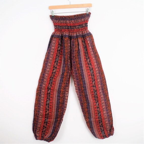 Paisley polaire Stripe pantalon rouge couverture tissu élastique à confortable la taille confortable à Aladdin pantalons dames, femmes hommes e90e6b Paisley polaire Stripe pantalon rouge couverture tissu élastique à confortable la taille confortable à Aladdin pantalons dames, femmes hommes e90e6b
