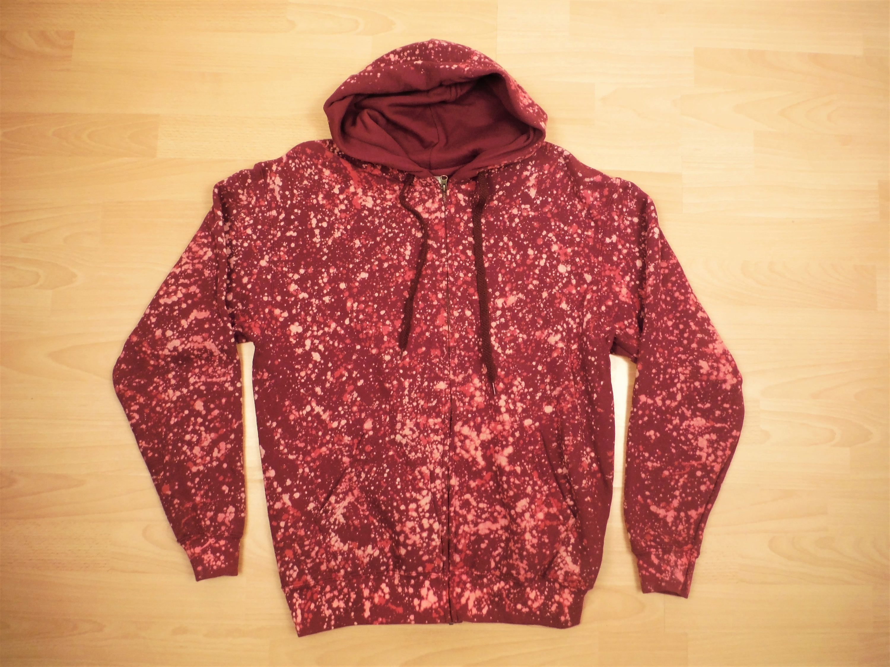 Bleach splatter hoodie hotsell