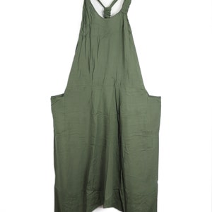 Moss Green Harem Onesie Aladdin Dungarees Boho Jumpsuit Unisex Baggy Playsuit Men's Women's image 10