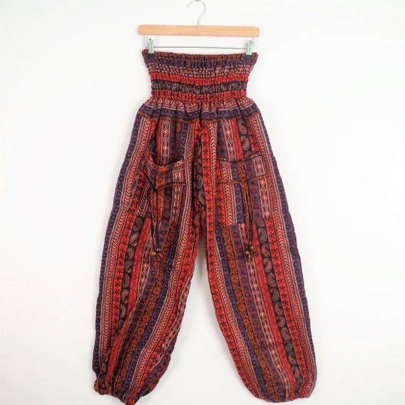 Paisley polaire Stripe pantalon rouge couverture tissu élastique à confortable la taille confortable à Aladdin pantalons dames, femmes hommes e90e6b Paisley polaire Stripe pantalon rouge couverture tissu élastique à confortable la taille confortable à Aladdin pantalons dames, femmes hommes e90e6b