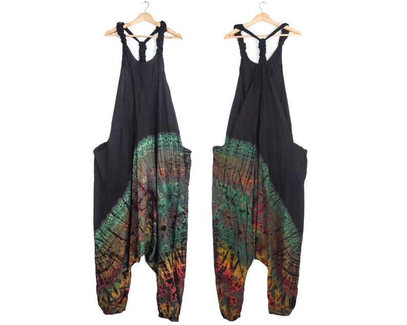black dungarees jumpsuit