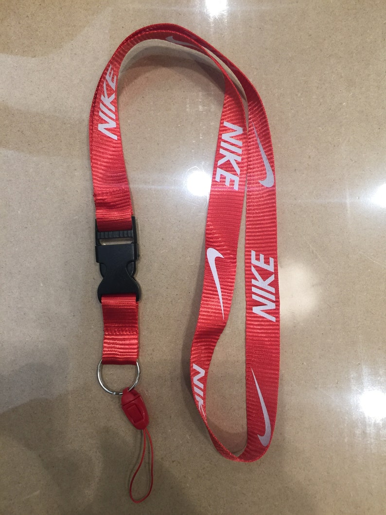 red nike lanyard