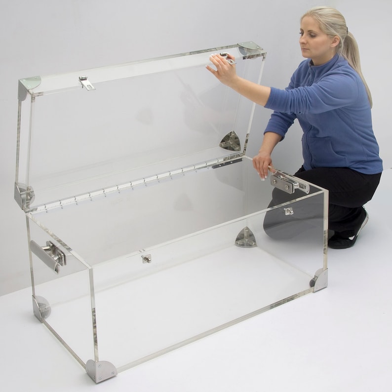 Clear Acrylic Trunk / Coffee Table Premium acrylic Made in Etsy
