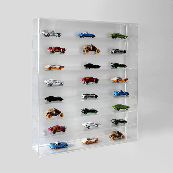 Perfect Cases Wall Mounted Cap & Hat Display Case- Black