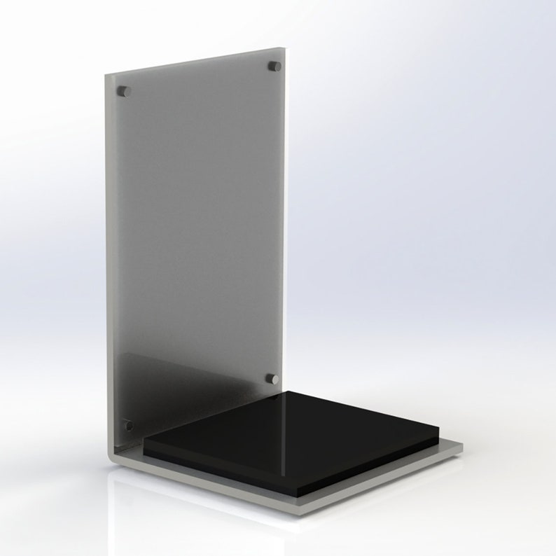 Perfume Stand Premium Perspex with Branding Panel Made in the UK image 2