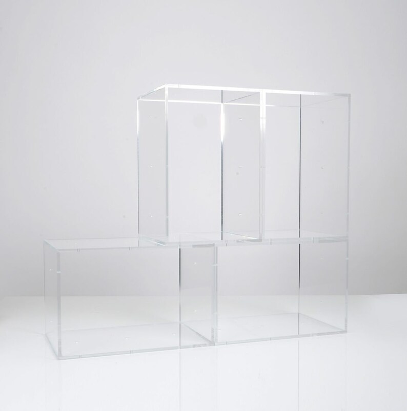 Perspex Acrylic Display Boxes Stackable Display Cubes Made Etsy UK