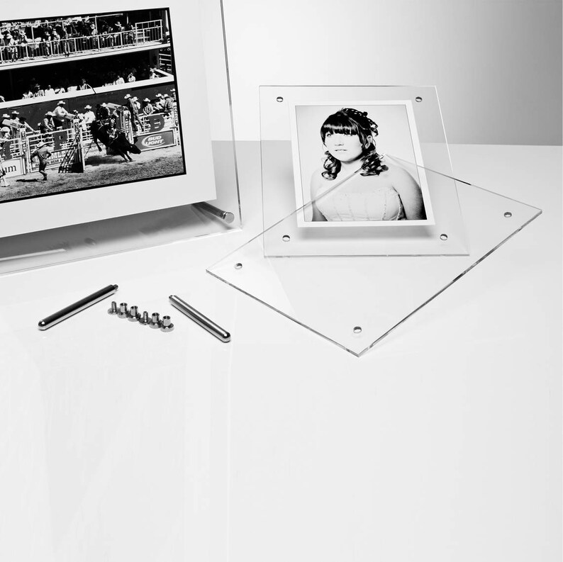 Freestanding Acrylic Frame Perspex Photo Frame Counter Top Etsy