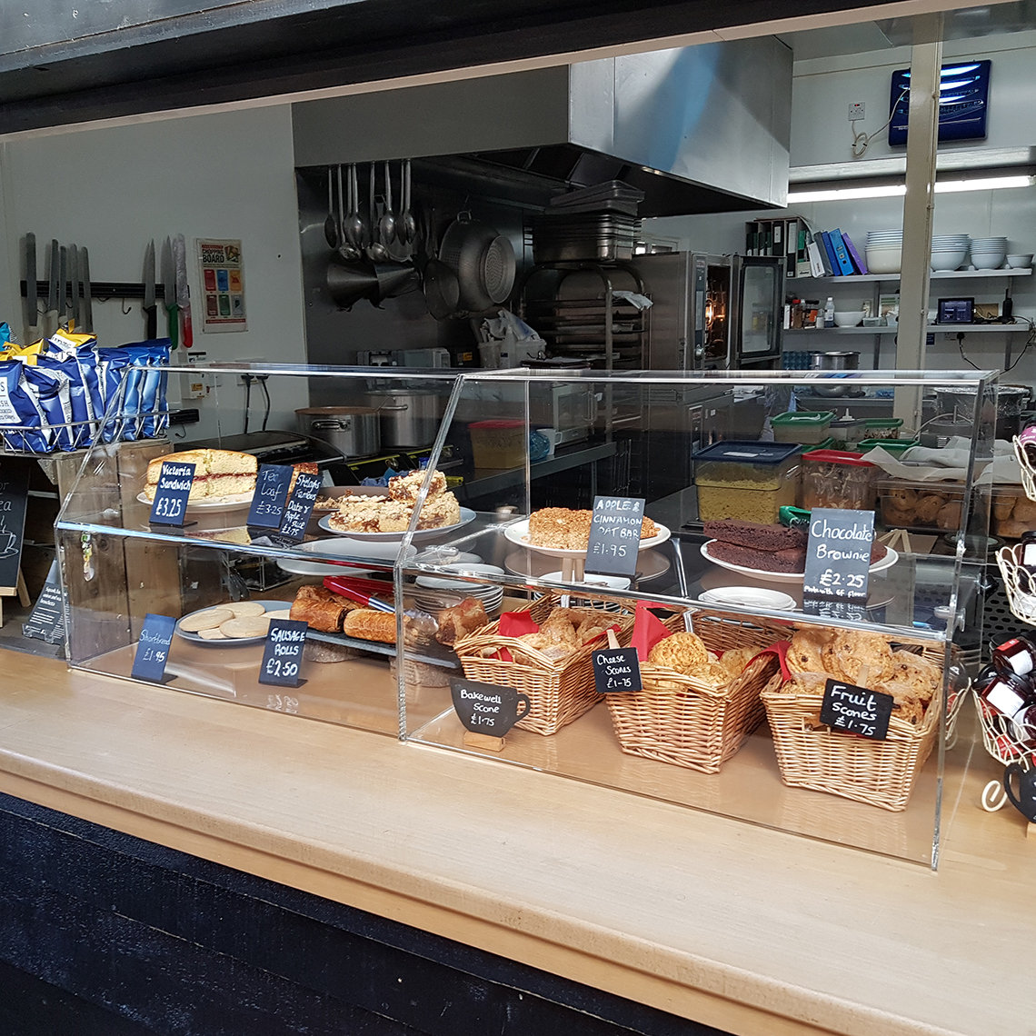 Food Display With Shelf Perspex Acrylic Made in Etsy UK