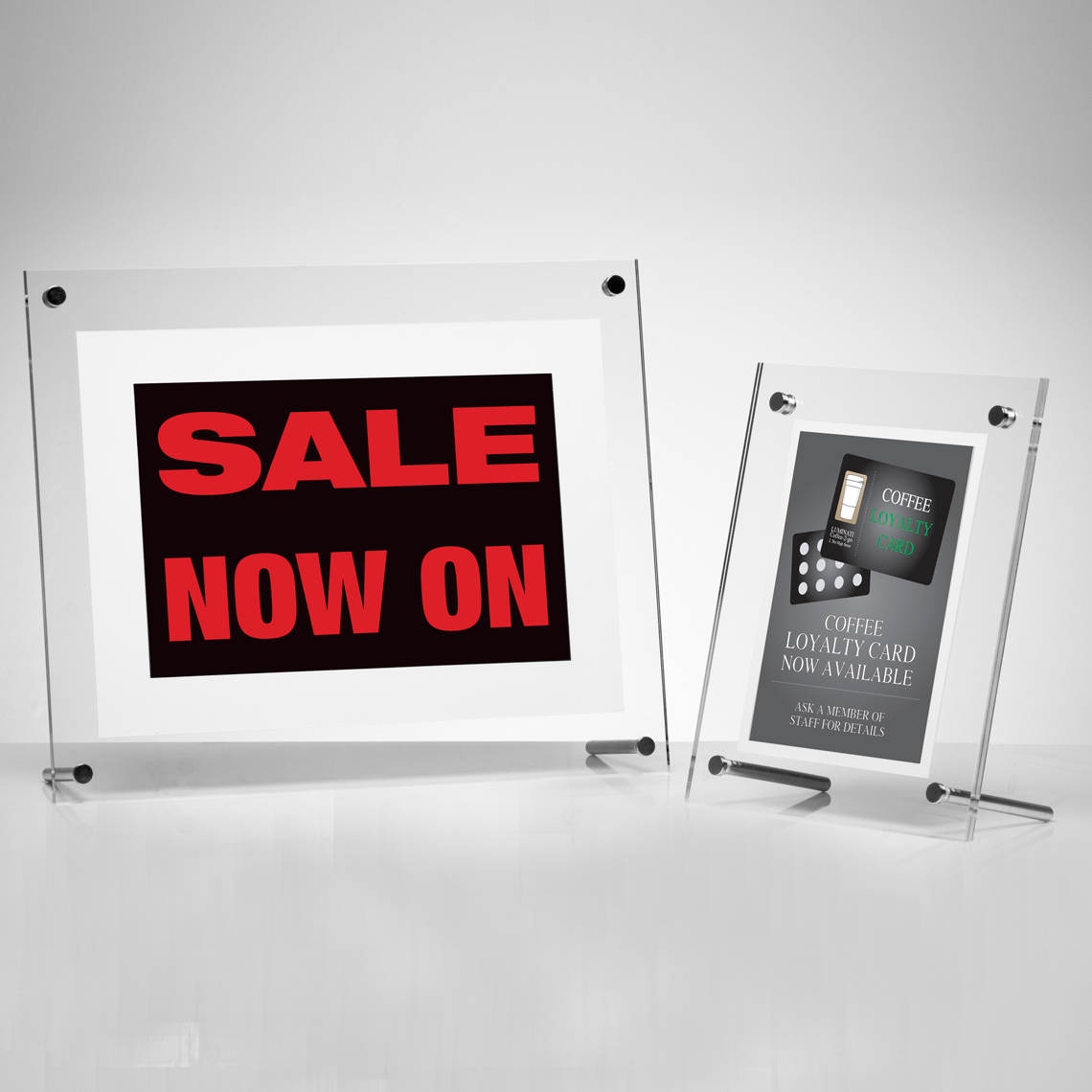 Freestanding Acrylic Frame Perspex Photo Frame Counter Top Etsy UK