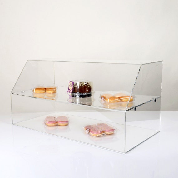 Food Display Cabinet With Shelf Perspex Acrylic Made in the UK 