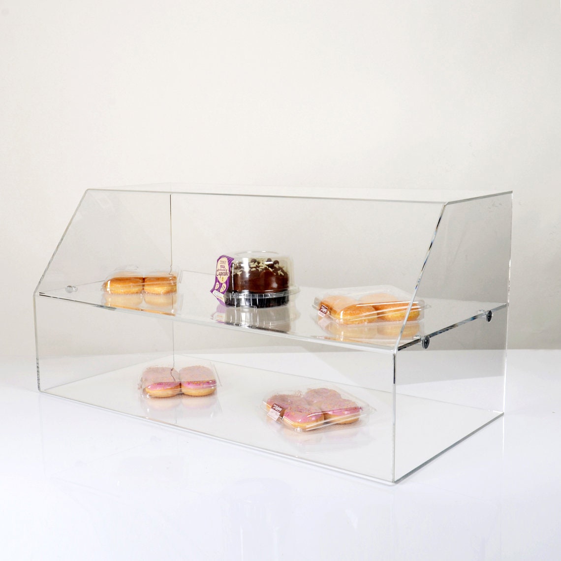 Food Display With Shelf Perspex Acrylic Made in Etsy UK