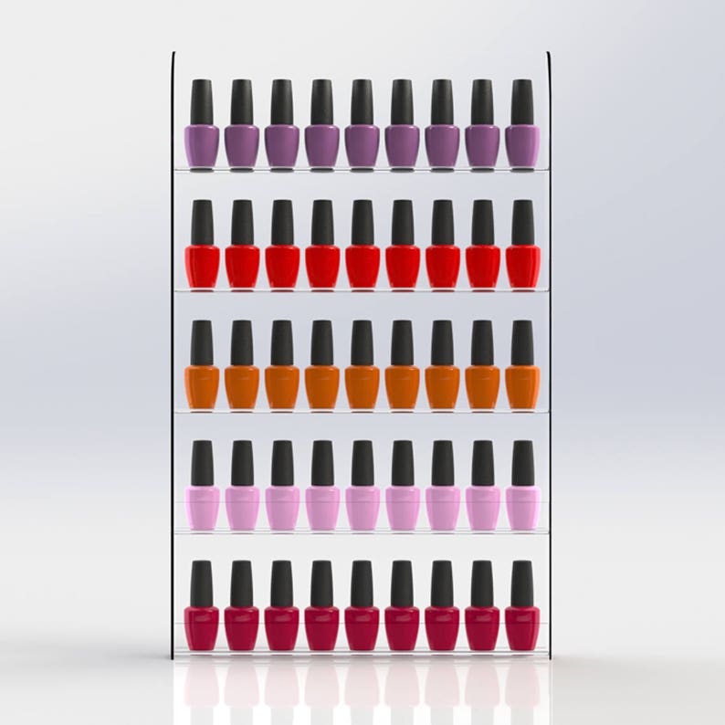 Wall Mounted Nail Varnish Display Nail Polish Holder Gel Etsy