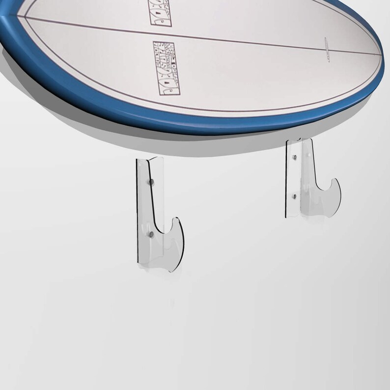 Acrylic/Perspex WallMounted Surfboard Holding Hooks Etsy