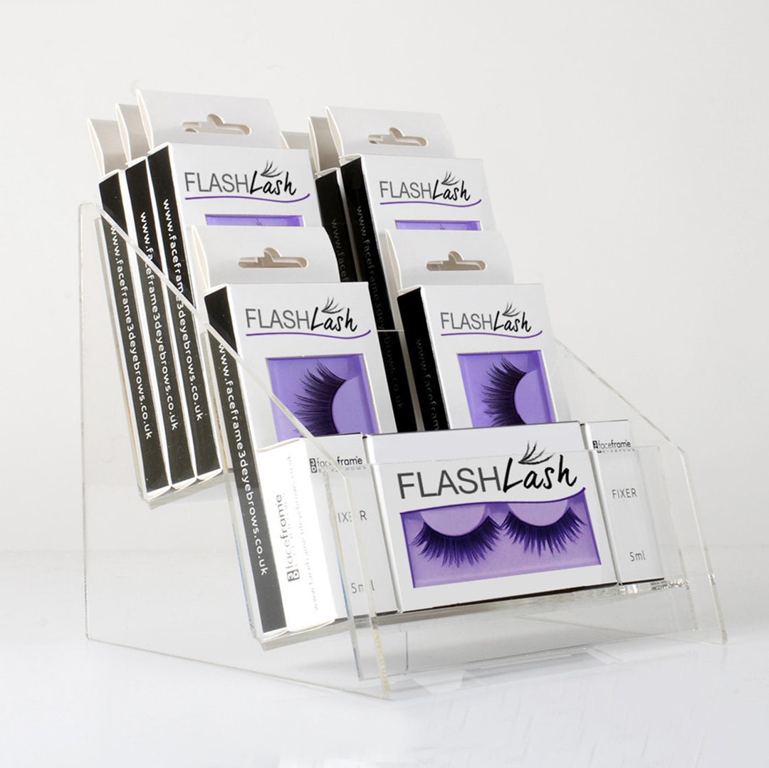 Eyelash Display Stand Countertop Acrylic Eyelash Holder Made in the UK