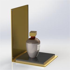 Perfume Stand Premium Perspex with Branding Panel Made in the UK image 4