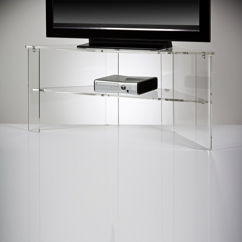 Perspex Acrylic Transparent TV Stand Premium acrylic Made Etsy