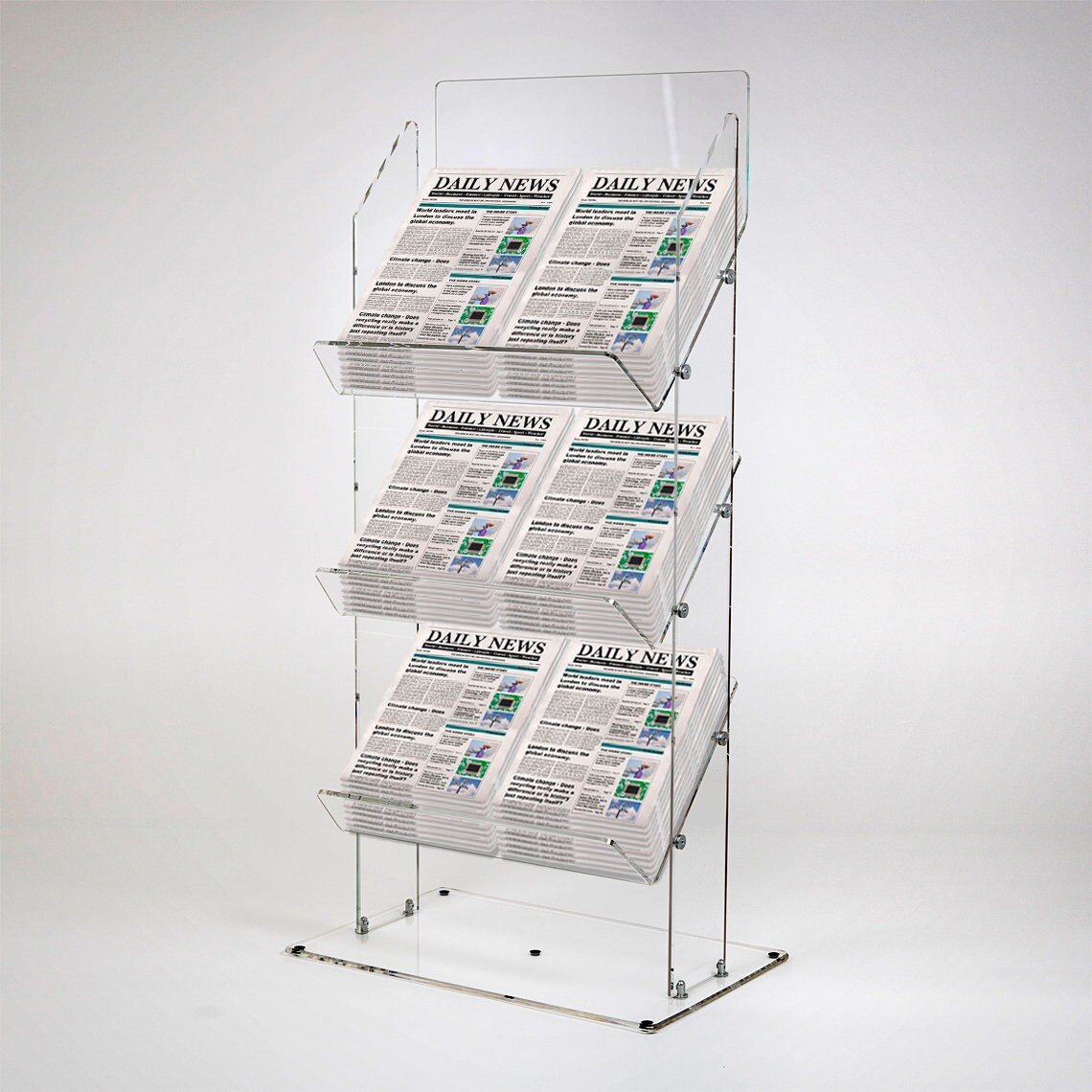 Clear Perspex Acrylic Magazine Rack Magazine Stand Made in Etsy