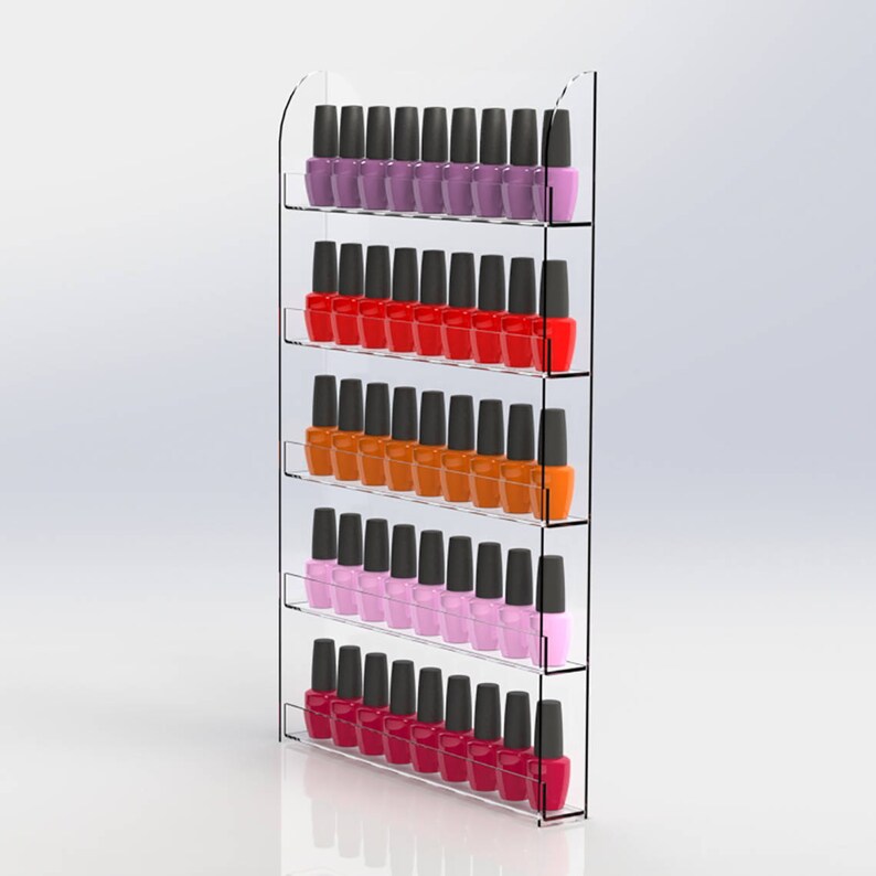 Wall Mounted Nail Varnish Display Nail Polish Holder Gel Etsy