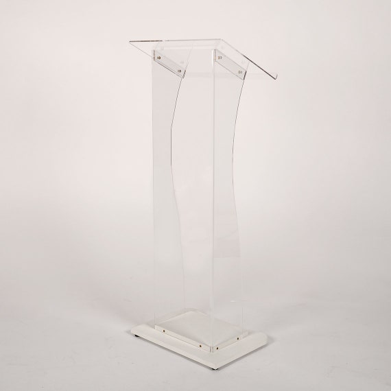 Pupitre bois/acrylique Ensemble - transparent