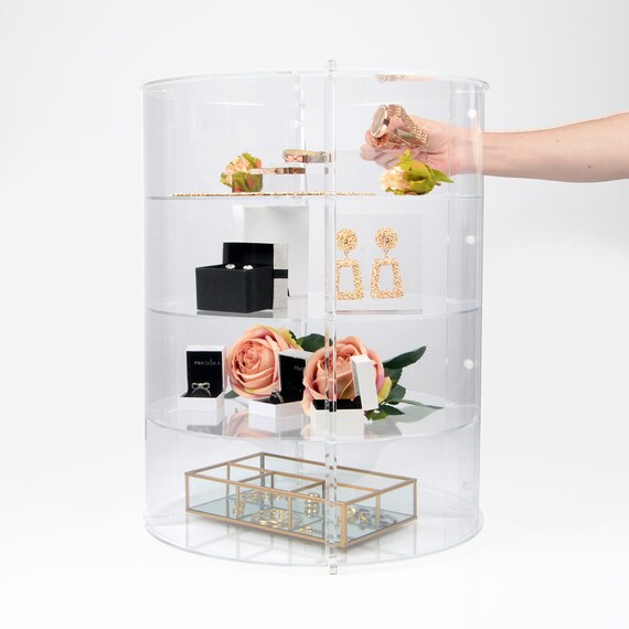 Round display cabinet deals