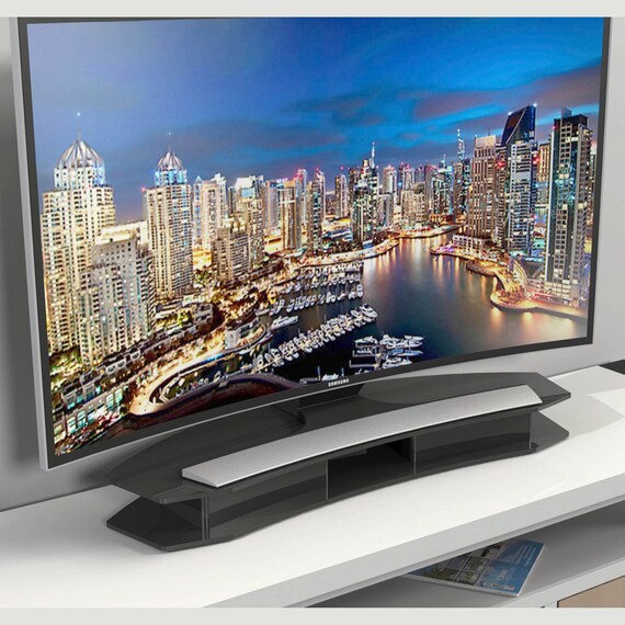 Perspex Acrylic Curved TV Riser Stand Premium acrylic Made Etsy