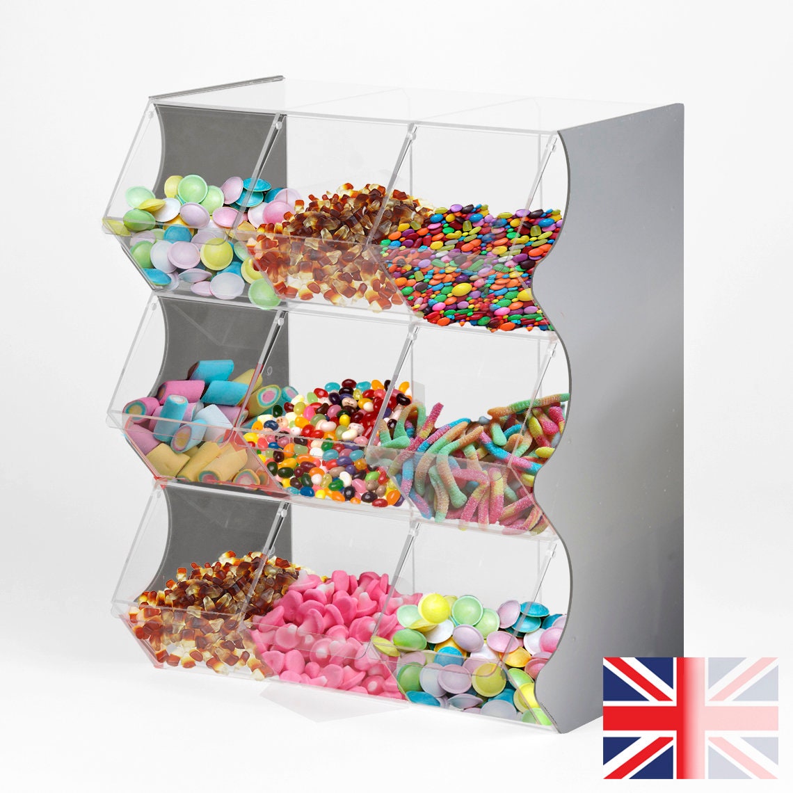 Pick N Mix Display Stand Acrylic Sweet Stand Made in the UK 