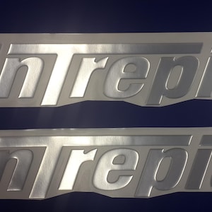 Intrepid Boats-emblemen 22" chroom + GRATIS SNELLE levering DHL Express - Stickers Set - Grafische sticker