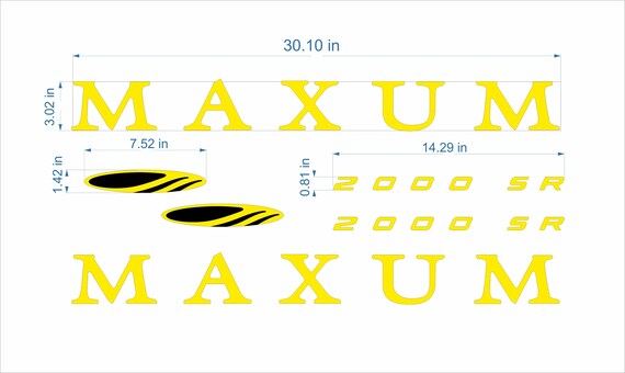 raised decal stickers Maxum boat Emblem 14" FREE FAST delivery DHL express raised decal stickers Maxum boat Emblem 14" FREE FAST delivery DHL express