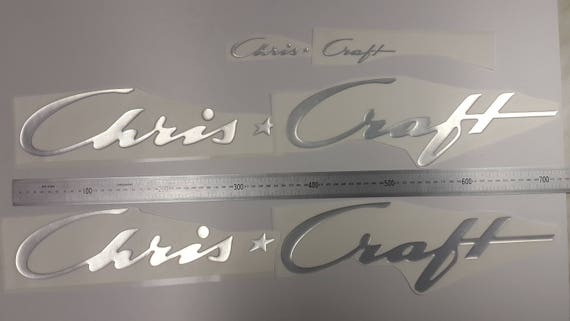 Chris Craft Boat Emblems 28 Chrome Free Fast Delivery Etsy