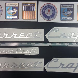 Correct Craft-bootemblemen 25" + GRATIS SNELLE levering DHL Express - Stickersset - Grafische sticker
