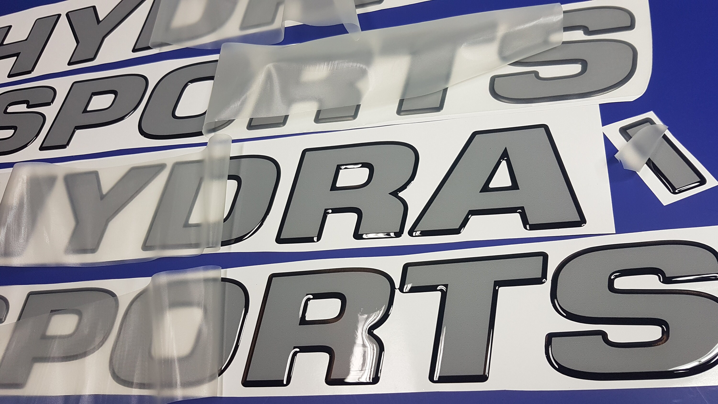 Hydrasports Boat Emblems 44 Black Gray FREE FAST Etsy