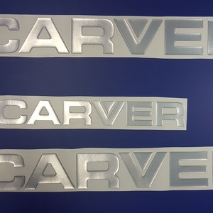Carver-bootembleem 22" chroom + GRATIS SNELLE levering DHL Express - Bestand tegen mechanische schokken - Stickersset - Grafische sticker