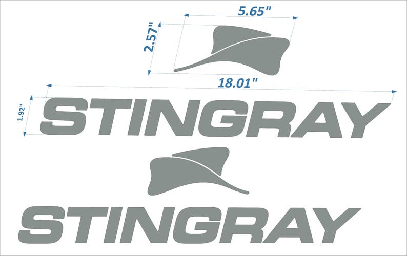 Stingray Boat Emblems 18 FREE FAST Delivery DHL Etsy