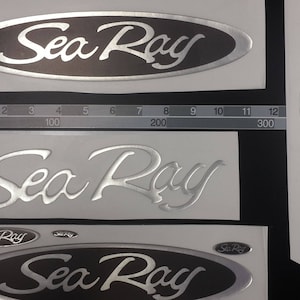 Sea Ray-bootemblemen 10" + GRATIS SNELLE levering DHL Express - Stickersset - Grafische sticker