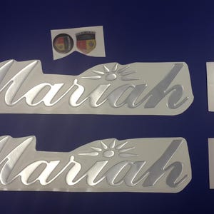 Mariah-bootemblemen 22,5" chroom + GRATIS SNELLE levering DHL Express - Stickersset - Grafische sticker