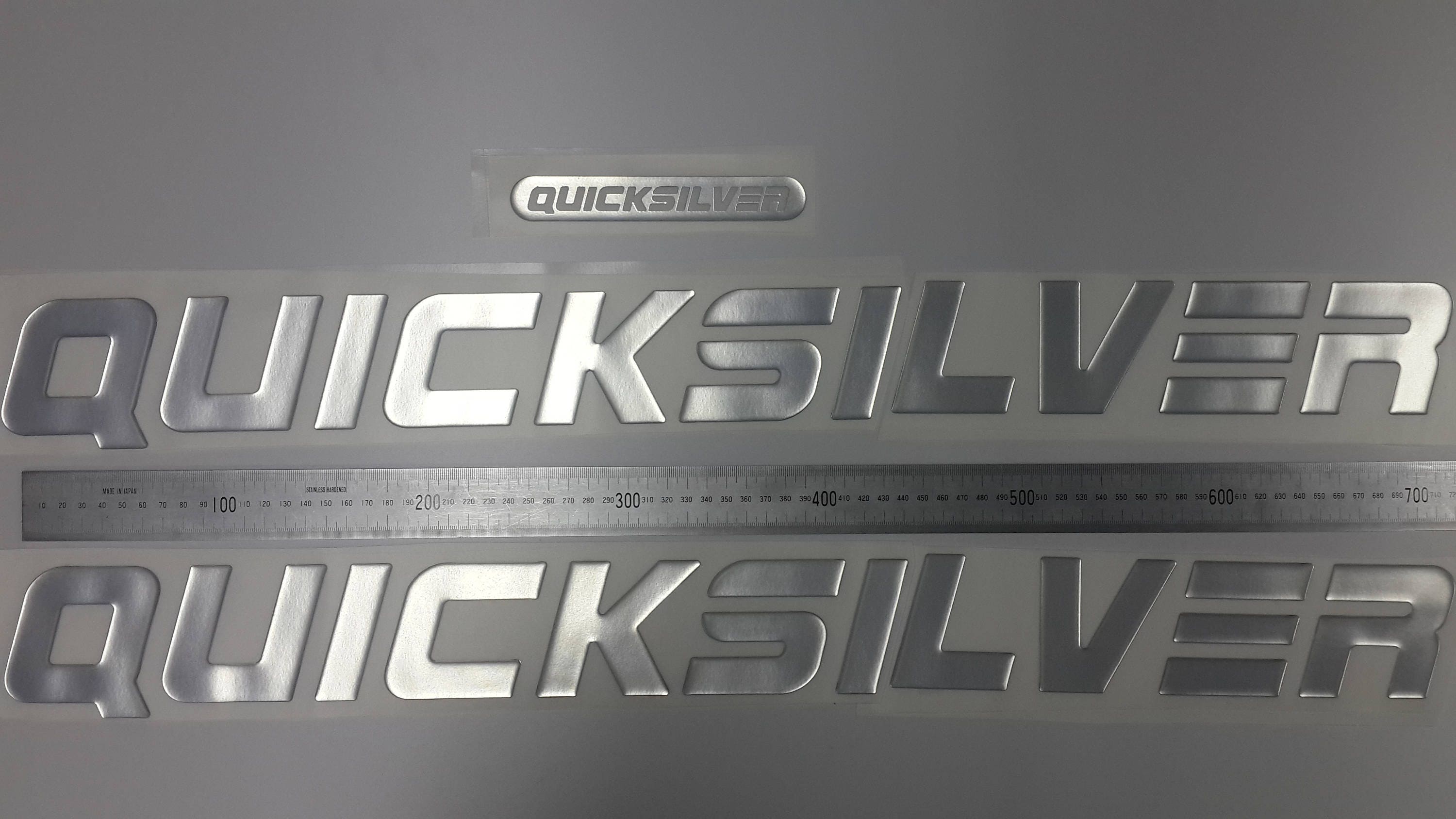 Quicksilver boat Emblems 29 chrome FREE FAST delivery Etsy