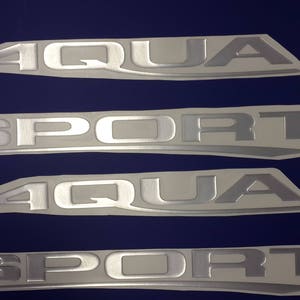 Aquasportbootemblemen 42" chroom + GRATIS SNELLE levering DHL Express - Stickersset - Grafische sticker