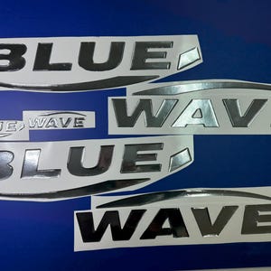 Blue Wave-bootemblemen 39" + GRATIS SNELLE levering DHL Express - Stickersset - Grafische sticker