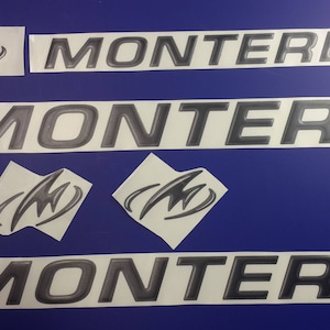 Monterey-bootemblemen 20" zwart + GRATIS SNELLE levering DHL Express - Stickersset - Grafische sticker