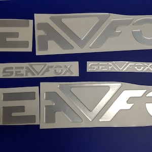 embleem zeevosboot 30" chroom + GRATIS SNELLE levering DHL Express - sticker met reliëf - stickerset - grafische sticker